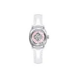 3A355 Frosted Pink-Icy Clear White Belt (Premium Mini Bag+Shopping Bag)