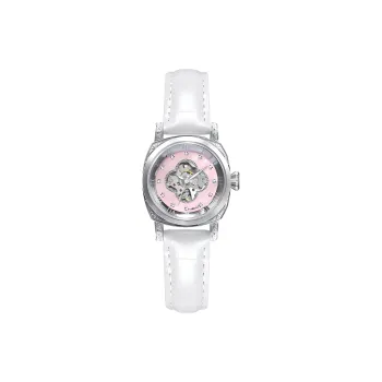 ORCO Automatic Mechanical Movement Cowhide Strap Watch Women's Watch White Dial