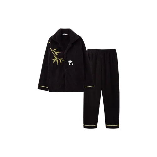 Sleeping Beauty Pajama Set Men's Black