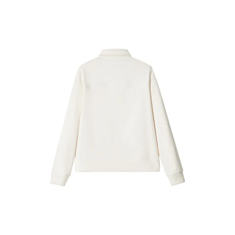 Tectop Velvet-feel Coat Women's Fragrant Moon White-1