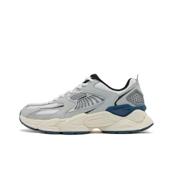 QIAODAN Enable Source Cushioning Anti-Slip And Wear-Resistant Low-Top Casual Shoes Men's Gray White