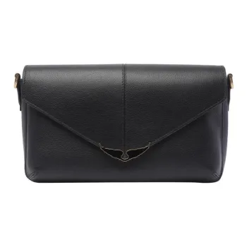 Zadig & Voltaire Calfskin Crossbody Bag, Shoulder Bag Women's Black