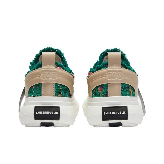SMILEREPUBLIC Slip Resistant Height Increasing Low Top Canvas Shoes Unisex Green-4