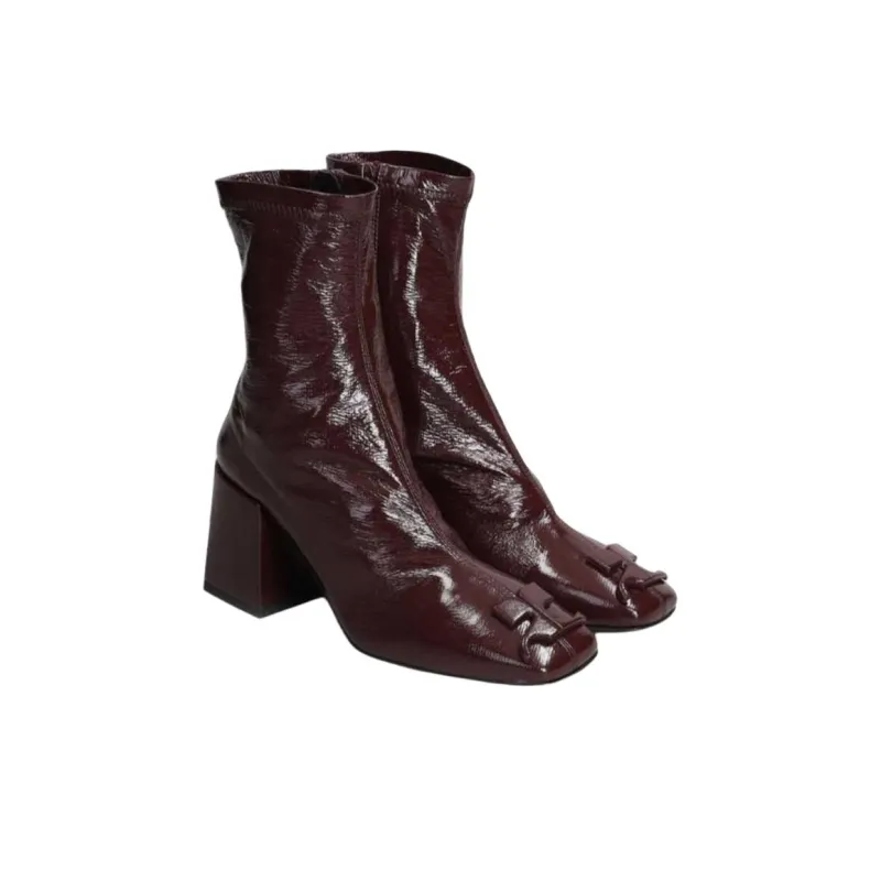 COURREGES Reedition Ankle Boots 7cm Women's Red-2