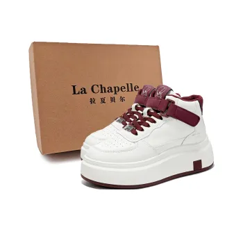 La Chapelle High Top Skateboard Shoes Women's Ankara Red