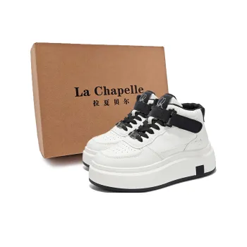 La Chapelle High Top Skateboard Shoes Women's Beige Black