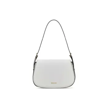 MICHAEL KORS Leather Crossbody Bag Shoulder Bag Women's Pure White