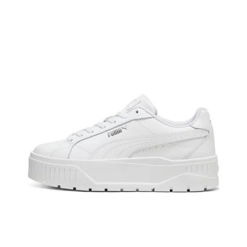 PUMA Karmen II Wear resistant And Lightweight Low Top Skateboard Shoes Women's White