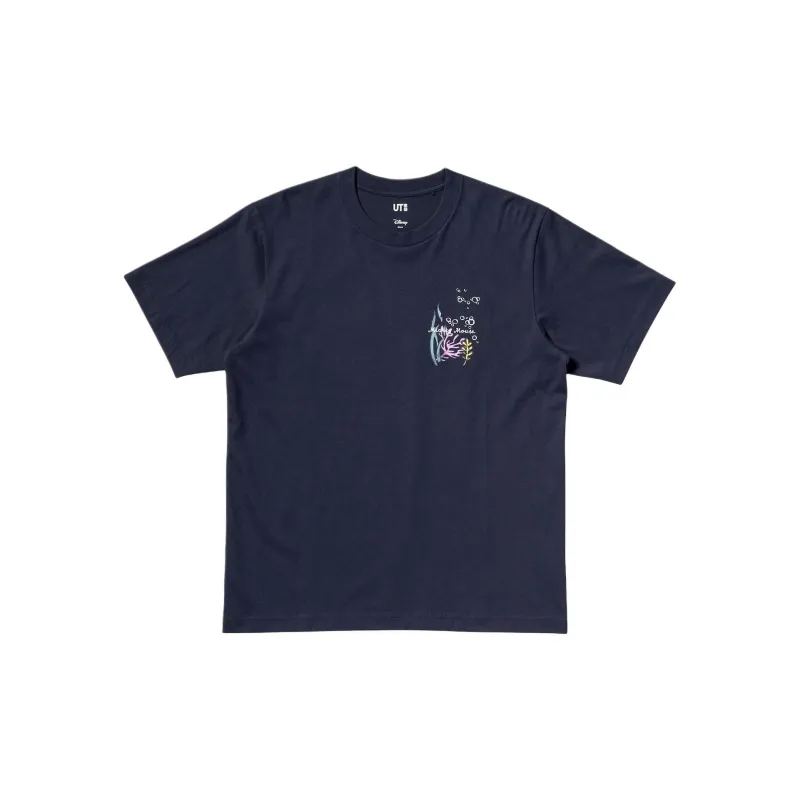 Disney X UNIQLO Disney Co brand T Shirts Unisex Navy-1