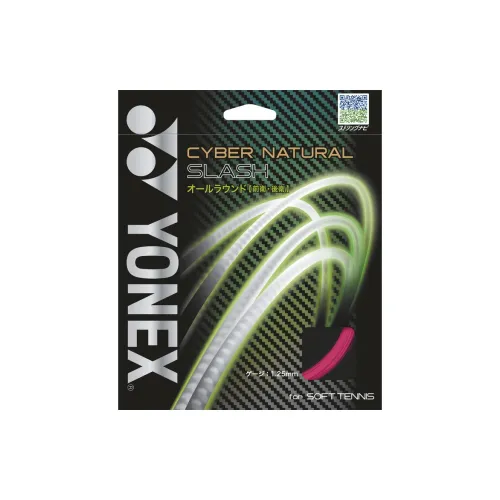 YONEX Tennis Racket Strings Polyester Unisex 12m*1.25mm Bright Orange Nylon Unisex 11m Pink