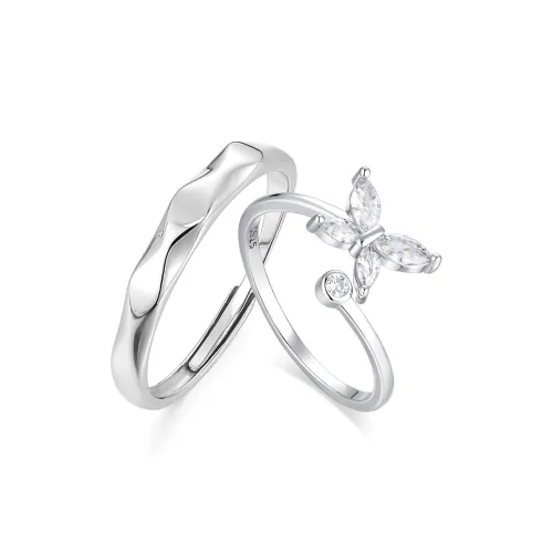 KADER 925 Sterling Silver Rings Unisex Silver Box