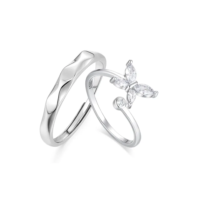 KADER 925 Sterling Silver Rings Unisex Silver Box-0