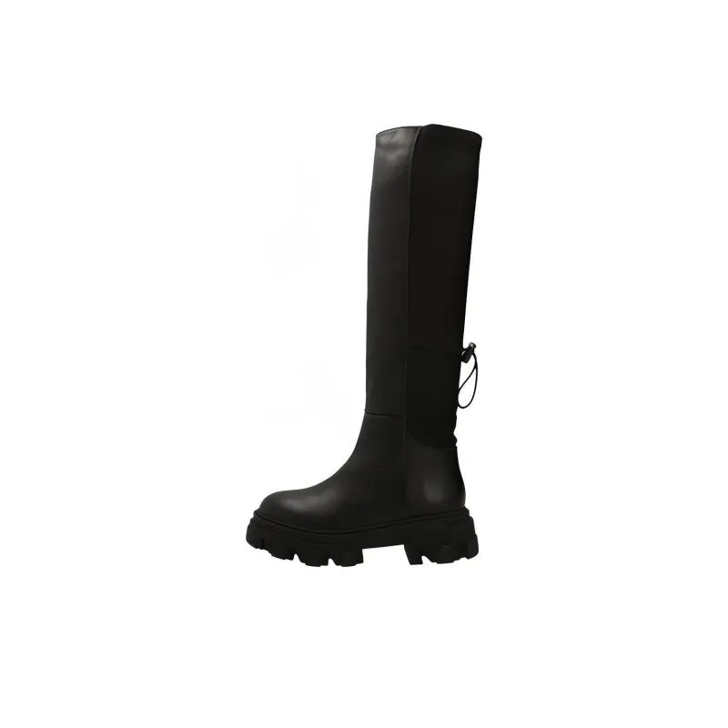 GIABORGHINI Knee-length Chunky Leather Boots-0