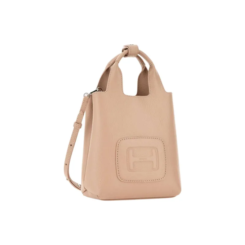 HOGAN Logo Embossed H Bag Mini Shopping Bag-1
