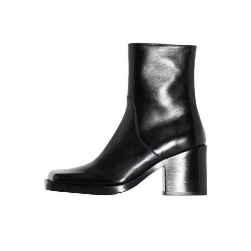 Balenciaga Black Cut 80 Boots Black Leather Women's
