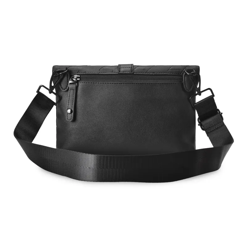 ONRF PVC Crossbody Bag Regular Unisex Black-2