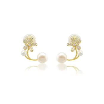 Taste The Color Pearl Clip On Earrings Women's