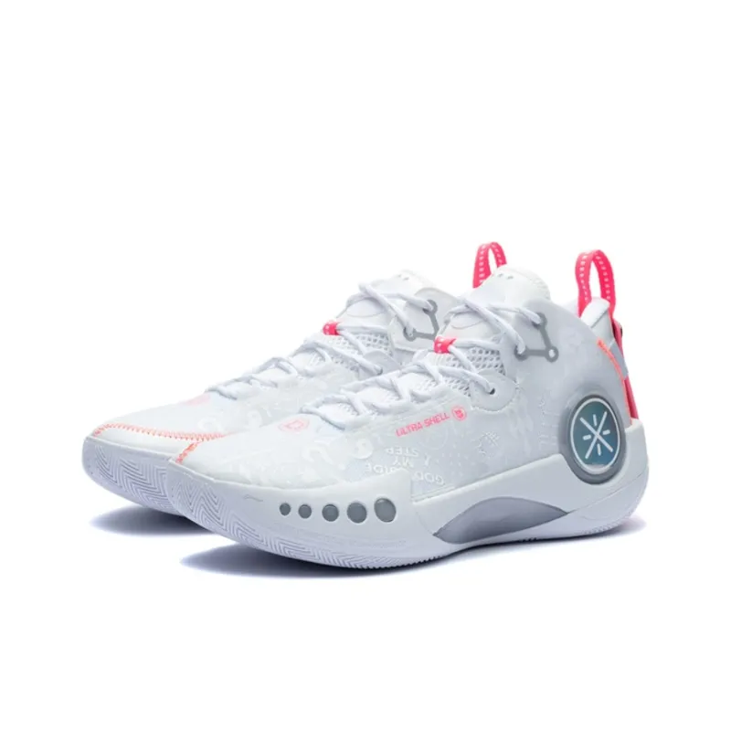 LiNing Shadow 3 Cushioning Coverage Support Low Top Basketball Shoes Men's Standard White-2