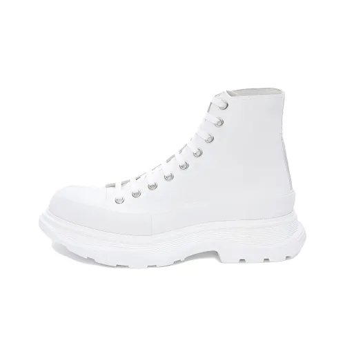 Alexander McQueen Tread Slick Boots 'White' Women's