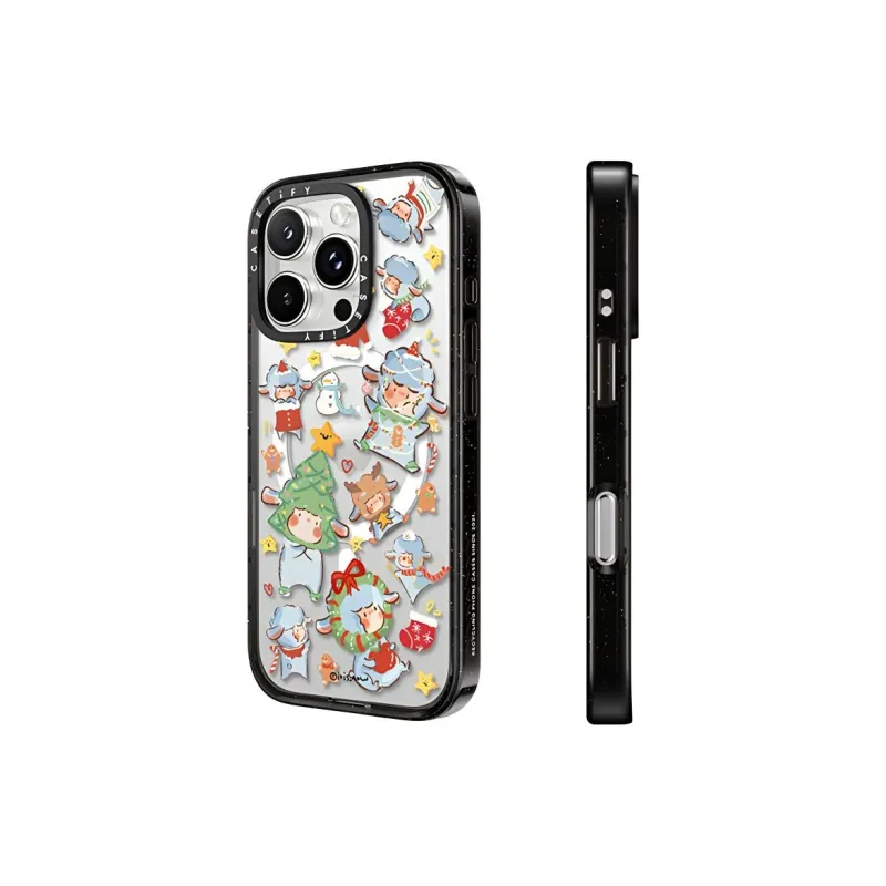 CASETIFY TPU+PC Material Sheep Adventure Phone Cases Compatible With IPhone 16/15/Plus/Pro/Pro Max Cartoon-1