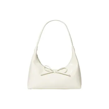 COVERNAT Polyurethane Hobo Bag Handbag Women's Ivory