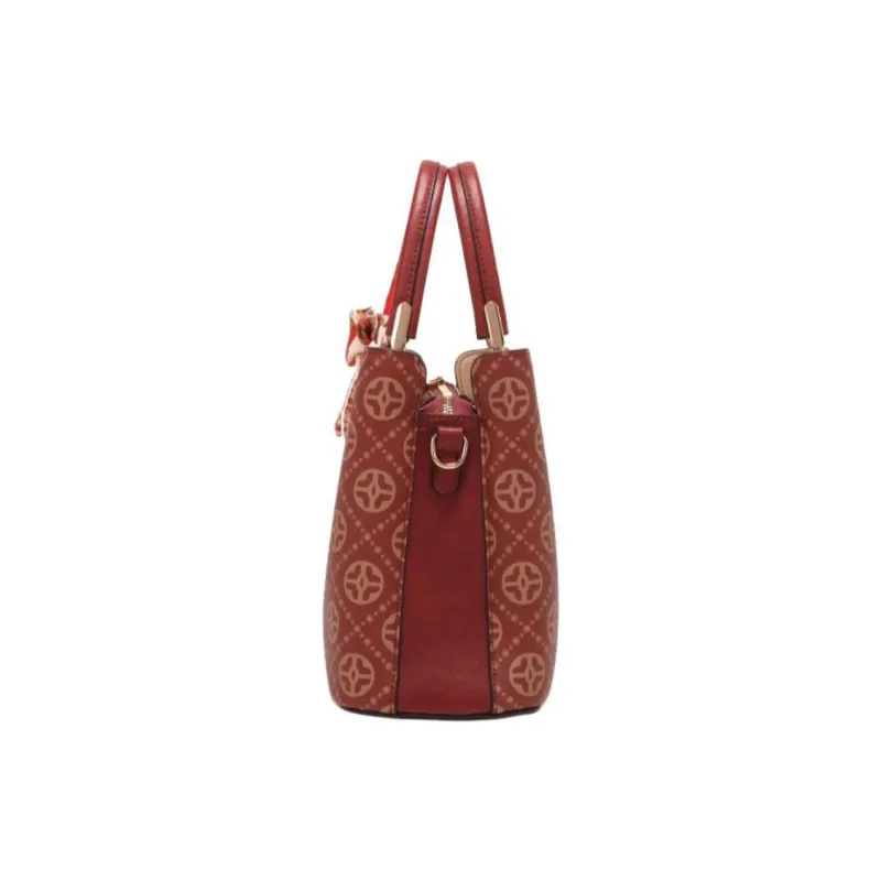 PAYOT Microfiber Synthetic Leather Wedding Bag Shoulder Bag Crossbody Bag Handbag Regular Women's Burgundy-3