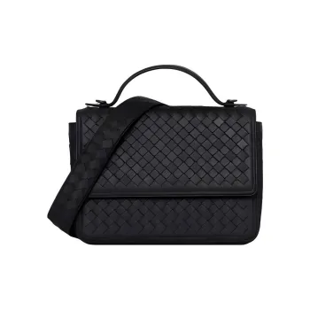Bottega Veneta Sheepskin One Shoulder Handbags Women's Black