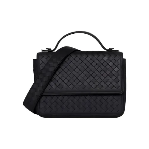 Bottega Veneta Sheepskin One Shoulder Handbags Women's Black