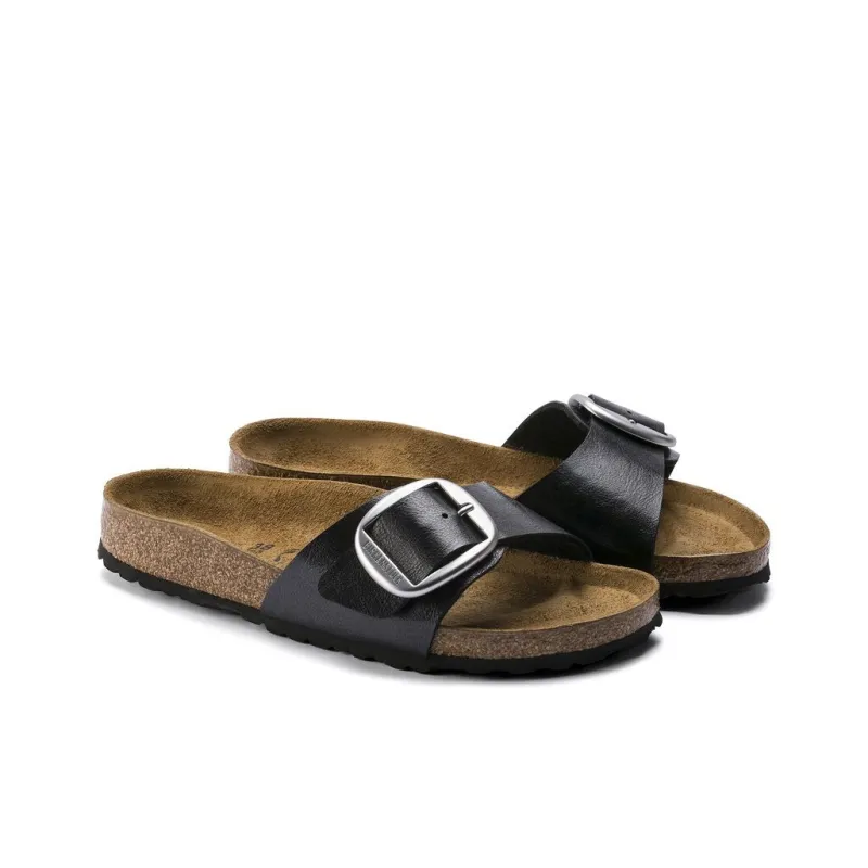 Birkenstock Madrid Big Buckle EVA Abrasion-Resistant Slide Slippers Women's Black Regular-2