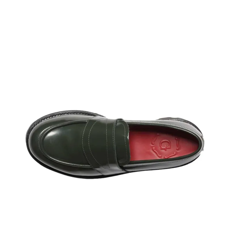 GRENSON Susie Loafers Women's Dark Green-3