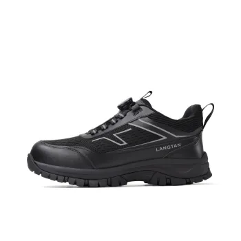 Wolf Detective Non slip Wear resistant Impact resistant Low Top Outdoor Shoes Men's Black