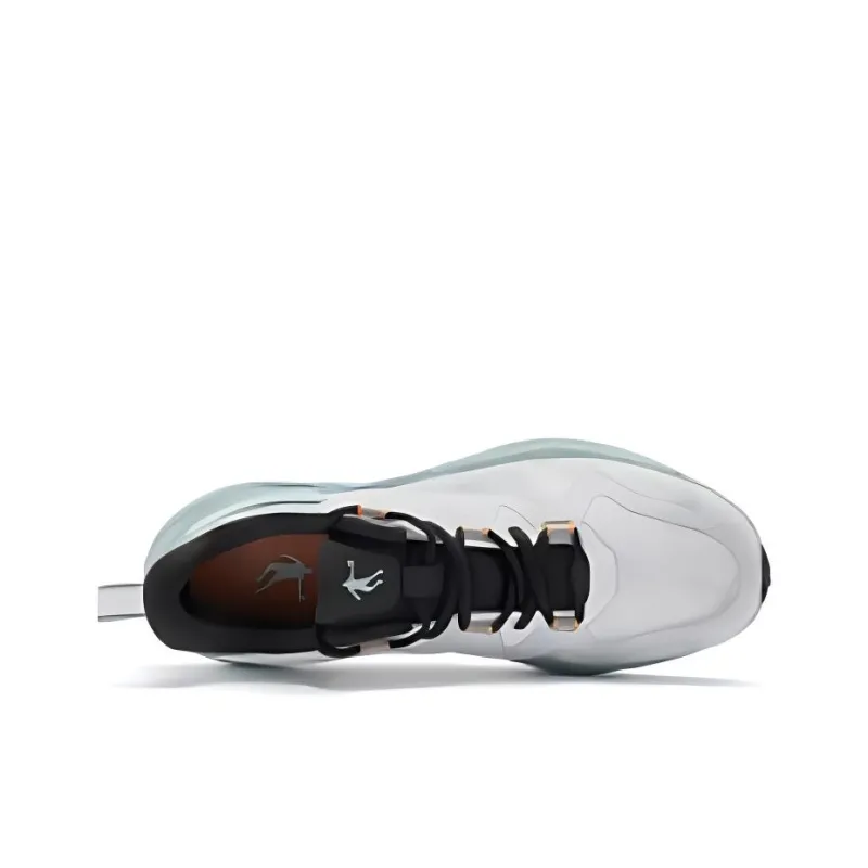 QIAODAN Wear resistant And Lightweight Low Top Casual Running Shoes Men's White Green-2