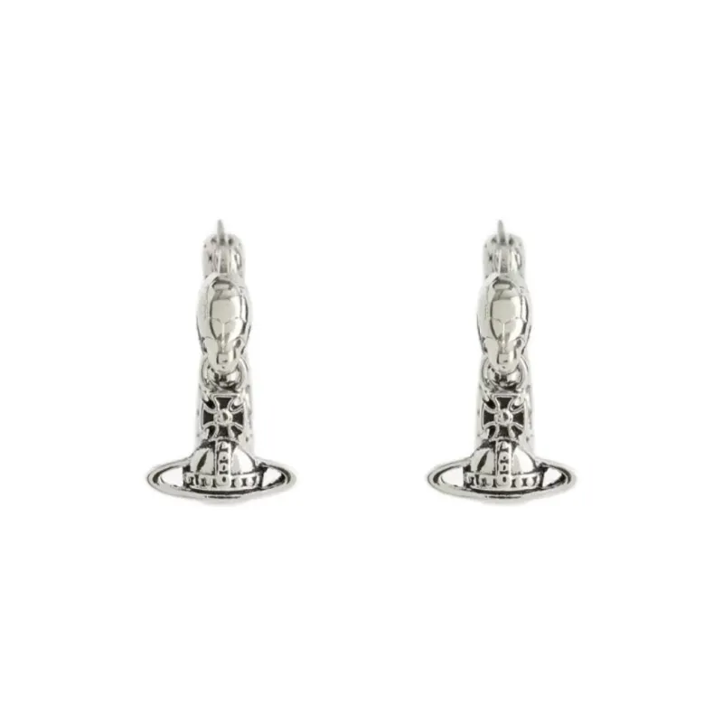 Vivienne Westwood Brass Earrings Women's Silver-1