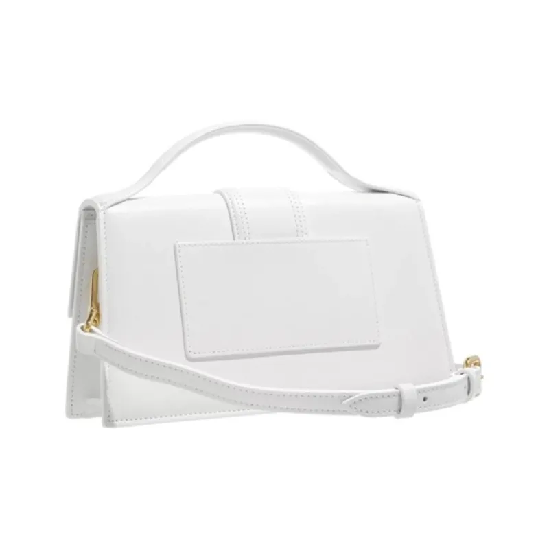 Jacquemus Cow Leather Shoulder Bag Women's White-2