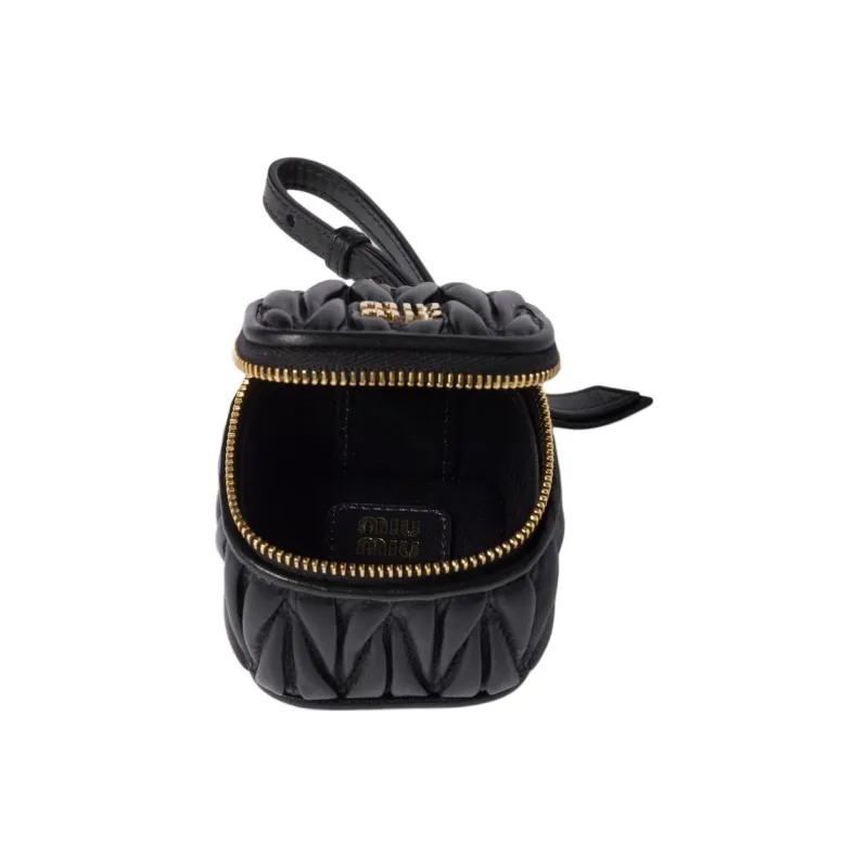MIU MIU Lambskin Key Pouch Women's Black-2