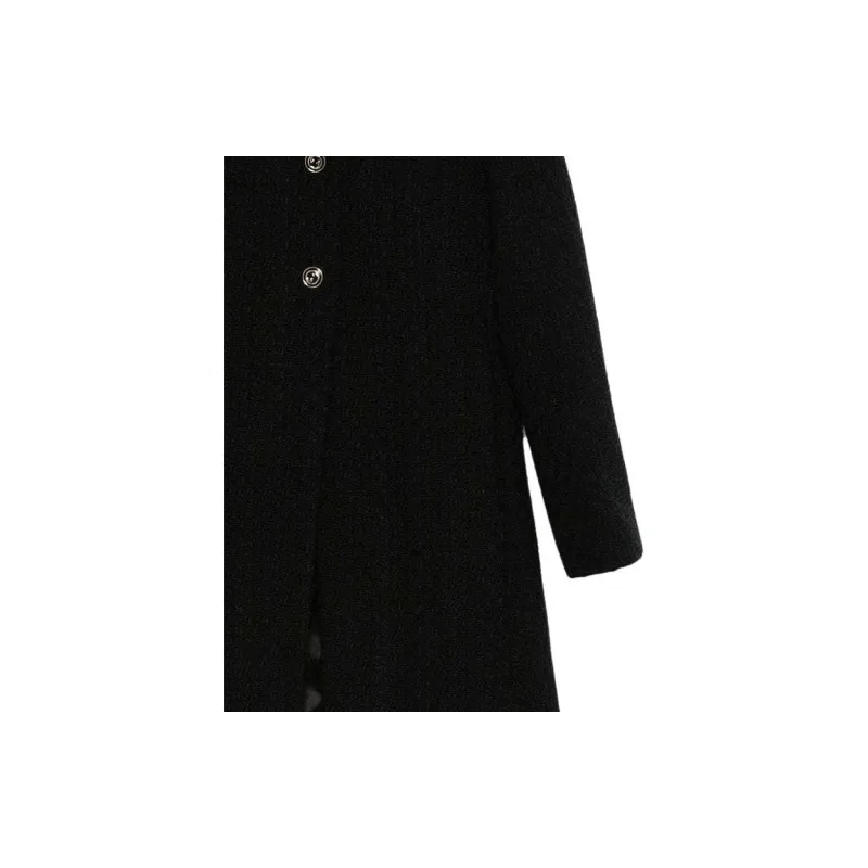 GUCCI Collared Button Up Coat-6