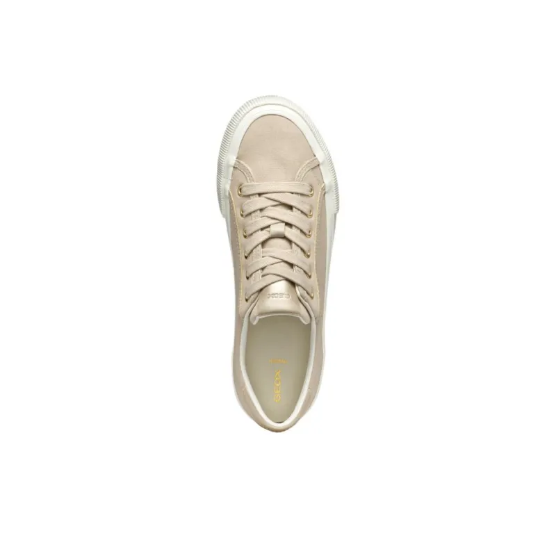 GEOX Emmeleny Low-Top Skateboard Shoes Women's Beige-6