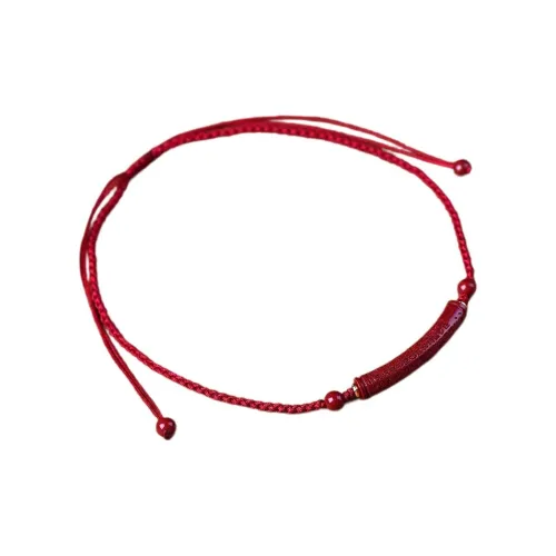 Cuizu Reconstructed Cinnabar Necklaces Unisex