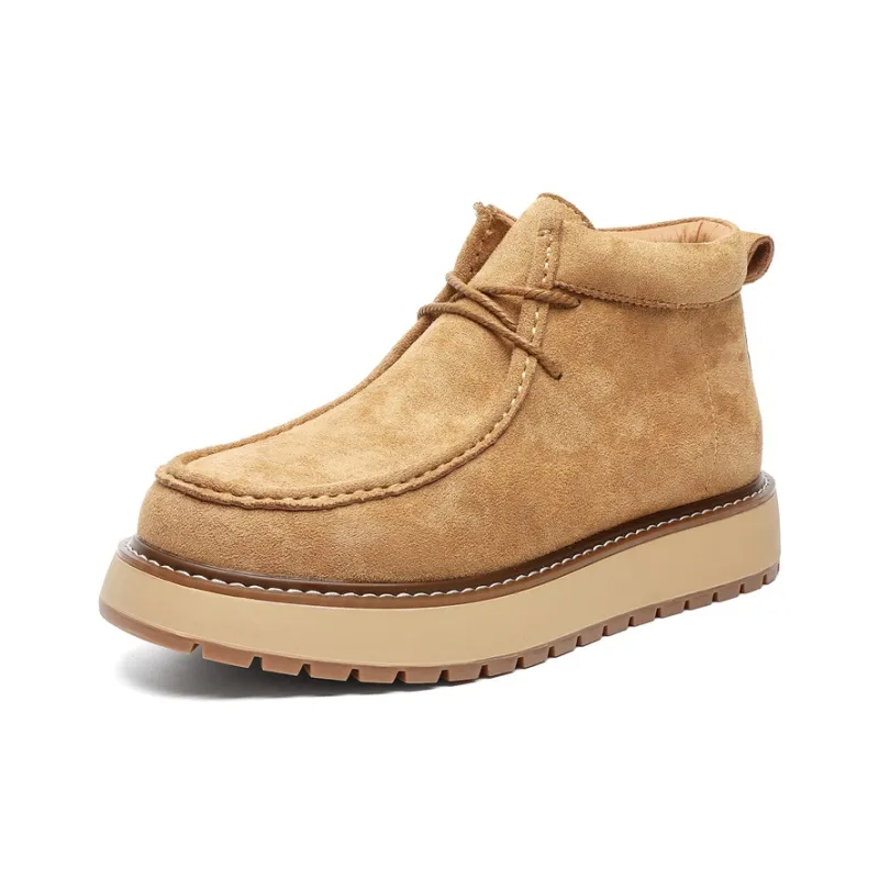 WEISHIBANGWEI Ankle Boots Men's Yellow-0
