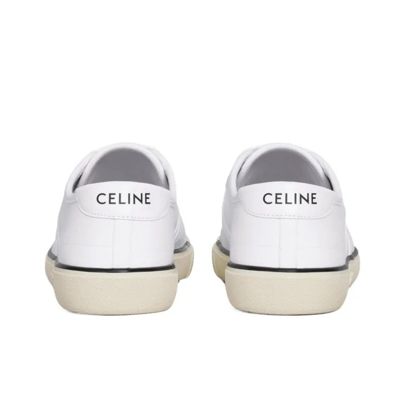 CELINE Low Top Skateboard Shoes Men's White-4