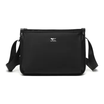 SEPTWOLVES Fabric Shoulder Bag Crossbody Bag Men's Black