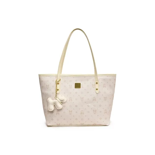 LUVISTRUE PU Marathon School Commute Shoulder Bag Regular Women's White/Pink/Blue
