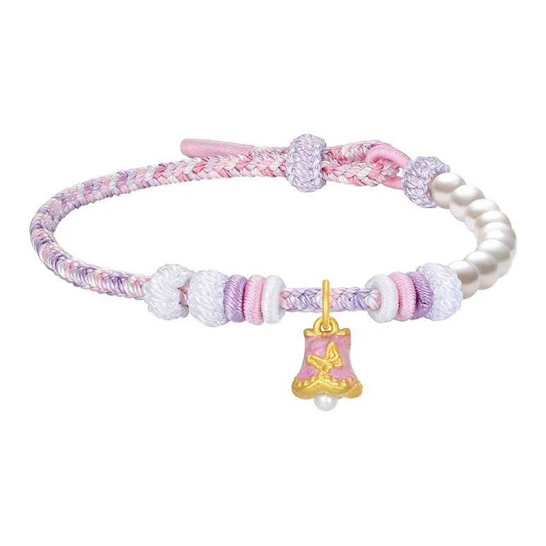 CHOW TAI SENG Wrist Beauty Series Gold Bracelet Women's-13