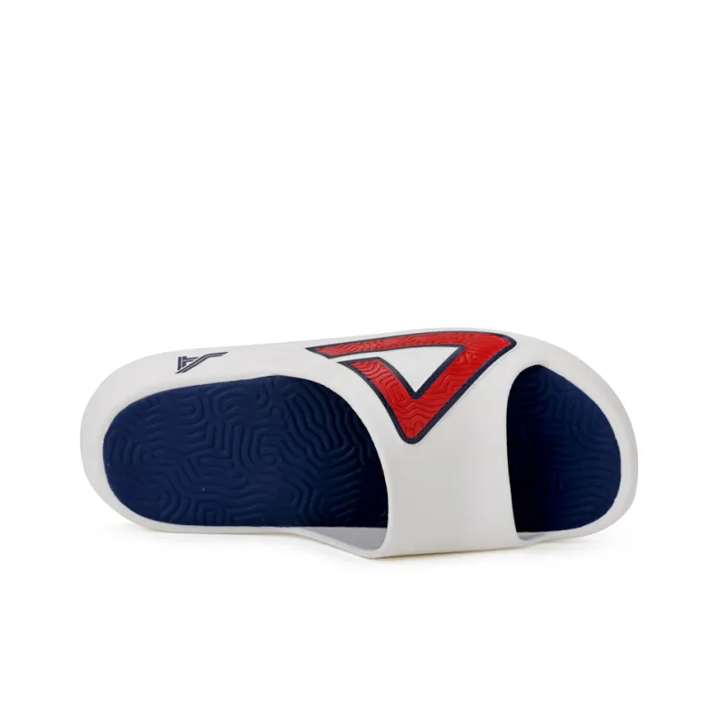 PEAK State Pole Slip Resistant Odor Resistant Slide Slippers Women's White Blue-5