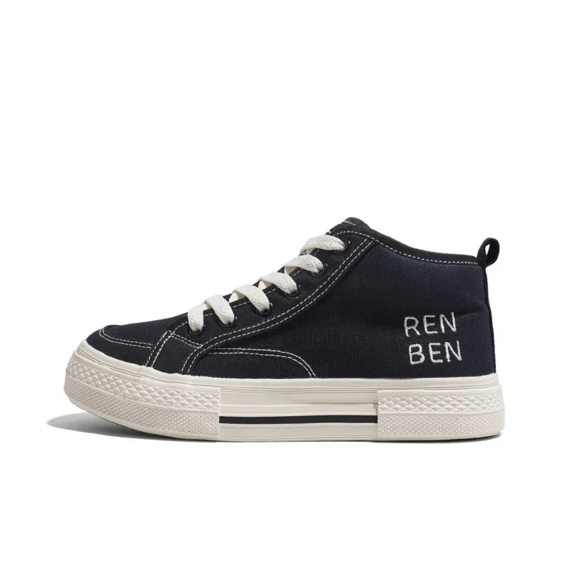 RENBEN Durable Warm High-Top Canvas Shoes Women's-0