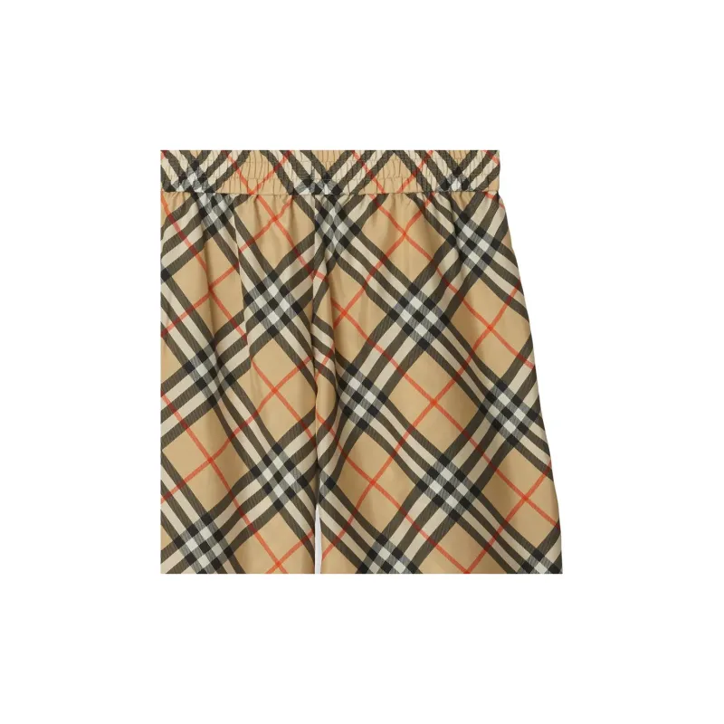 Burberry Vintage Check Silk Shorts-3