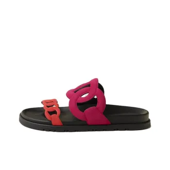 HERMES Extra Slide Slippers Women's Red