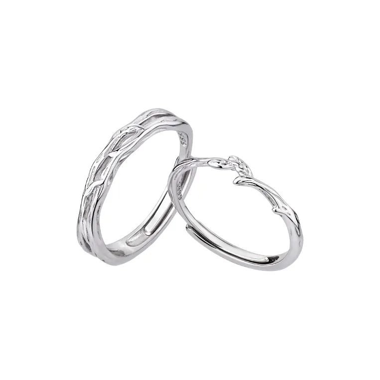 Modern Miracle Sterling Silver Rings Unisex-6
