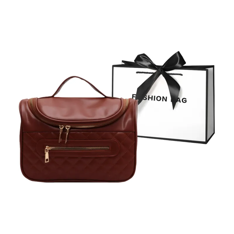 LETOO PU Makeup Bag Regular Women's Black/Green/Brown/White-5