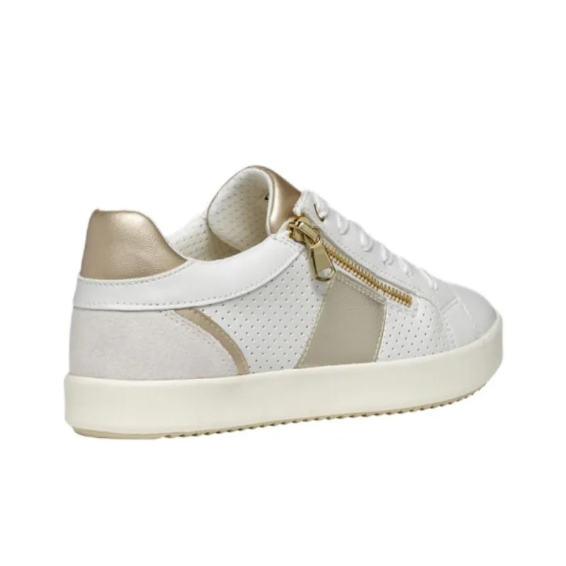GEOX Blomiee Low-Top Skateboard Shoes Women's White-5